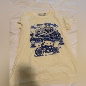 Cream Graphic Dodger T-Shirt